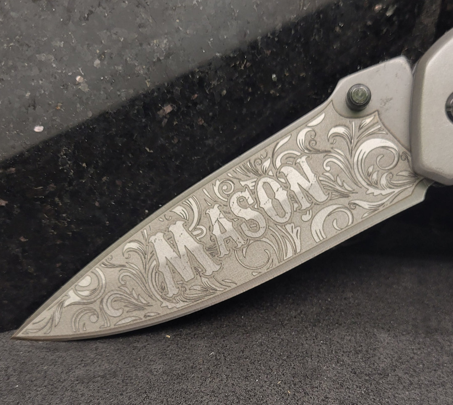 Your Adventure, Your Way β Custom Laser Engraved Folding Knife!