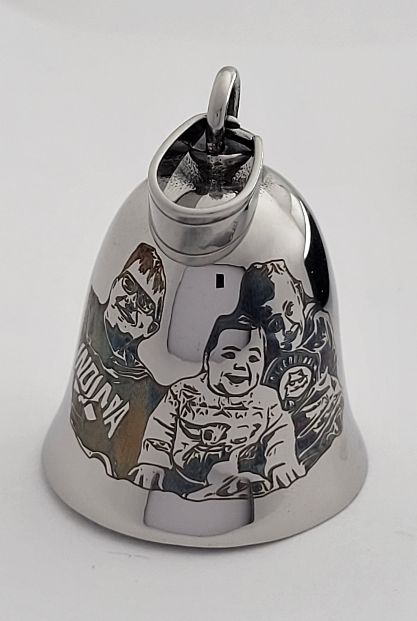 Personalized Gremlin Bell Guardian Bell Biker Bell Motorcycle Bell Guard Bell Biker Gift Custom Bell Engraved Bell Stainless Steel Bel l