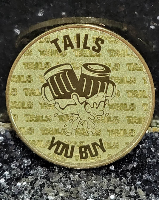 Custom Engraved Brass Decision Coin, Flip Coins, Gifts for Her/Him, Valentines Day Gift, Personalized Custom Coin s  Good Luck Token Charm