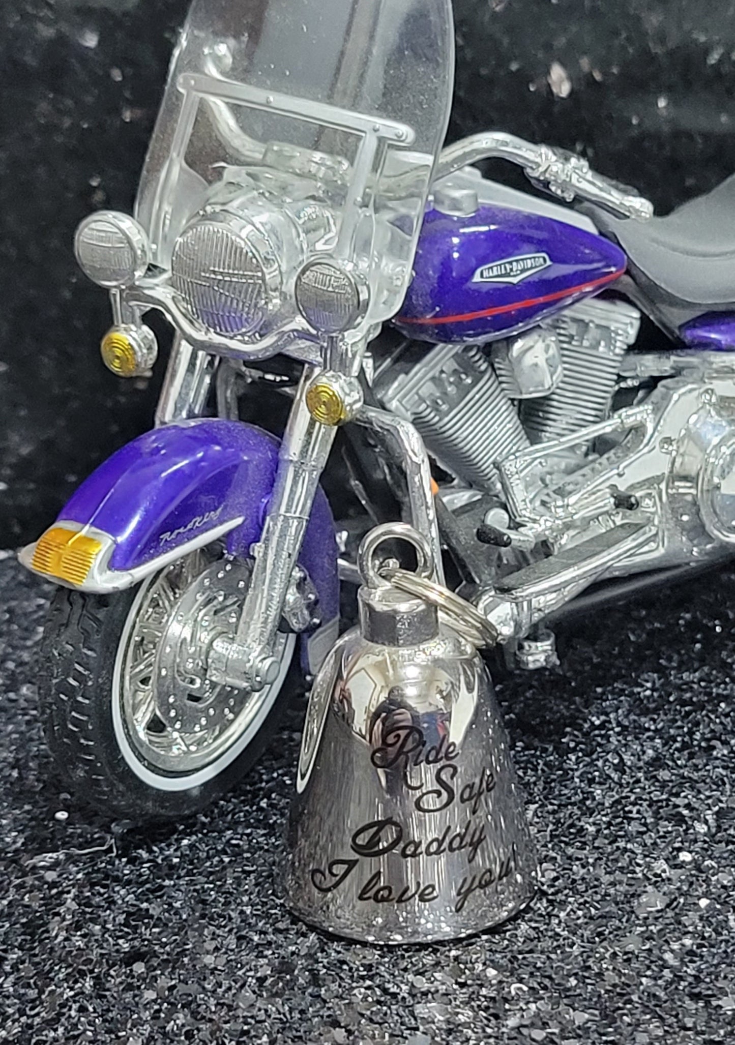 Custom Engraved Stainless Steel Guardian Bell - Personalized Motorcycle Biker Gift