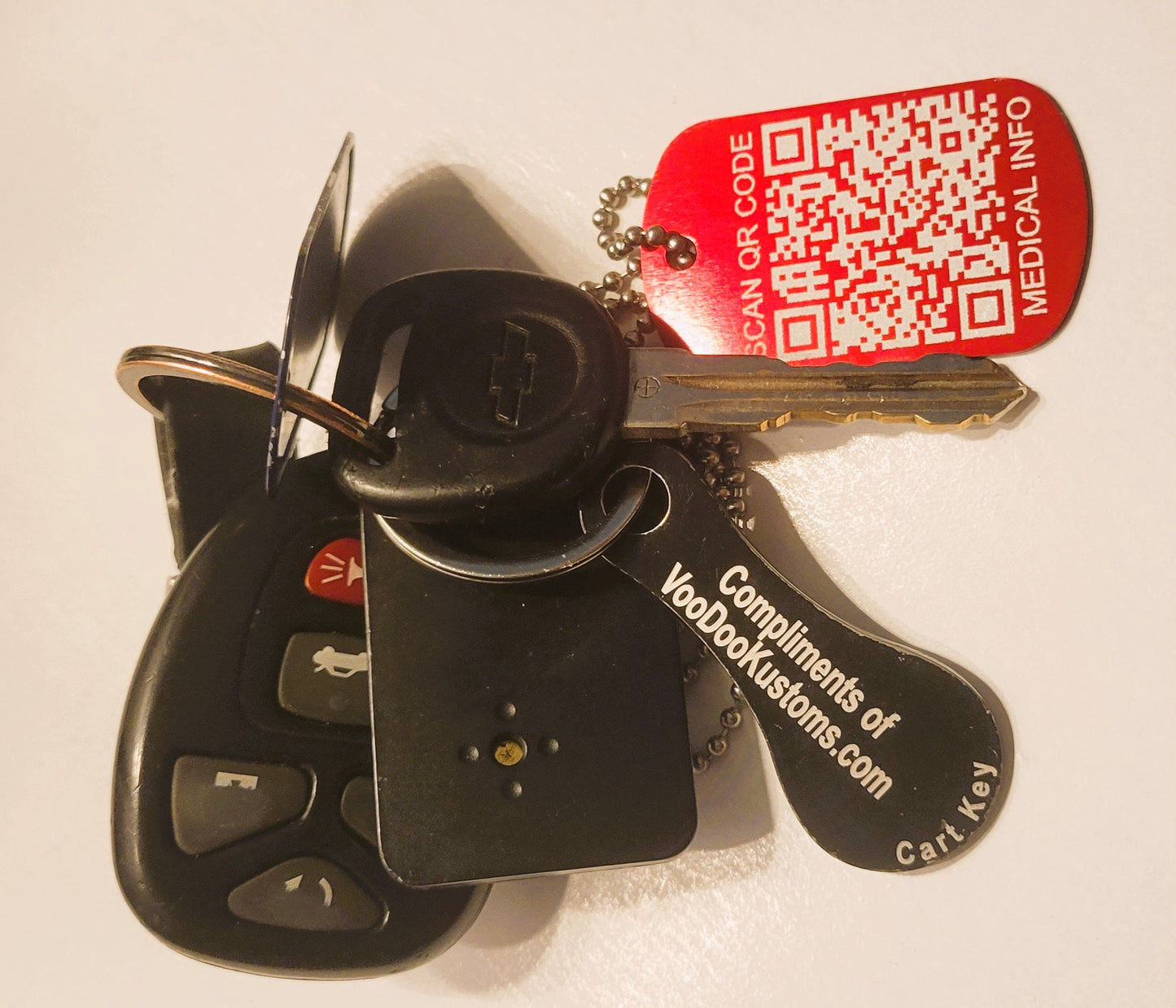 QRCode Medical Alert Tag Perfect For Alzheimer and Dimentia patients. ScanKeep Enhanced Custom Code Emergency Situation QR Code QRCodes Red