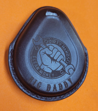 Custom Leather Key FOB Cover for Harley Key FOB