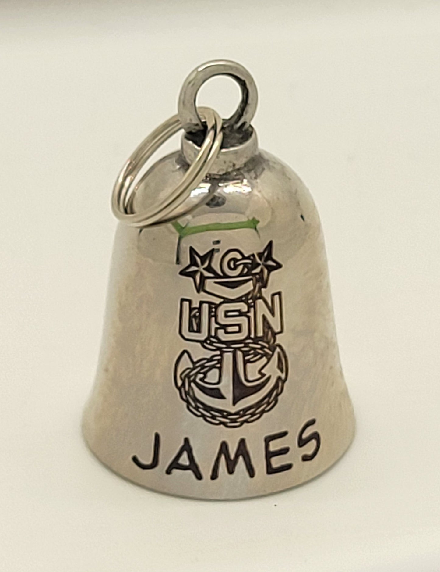 Custom Engraved Stainless Steel Guardian Bell - Personalized Motorcycle Biker Gift