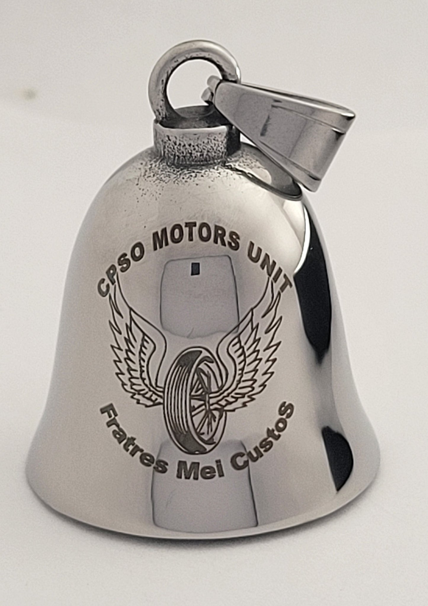 Personalized Gremlin Bell Guardian Bell Biker Bell Motorcycle Bell Guard Bell Biker Gift Custom Bell Engraved Bell Stainless Steel Bel l