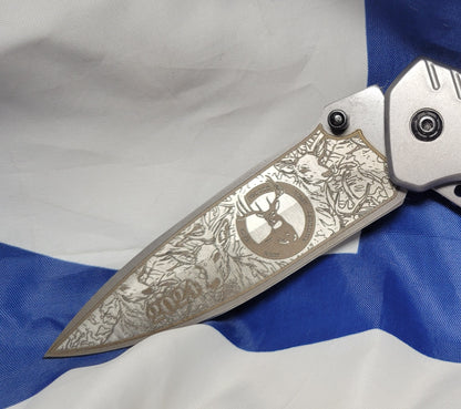 Your Adventure, Your Way – Custom Laser Engraved Folding Knife!