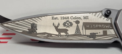 Your Adventure, Your Way – Custom Laser Engraved Folding Knife!