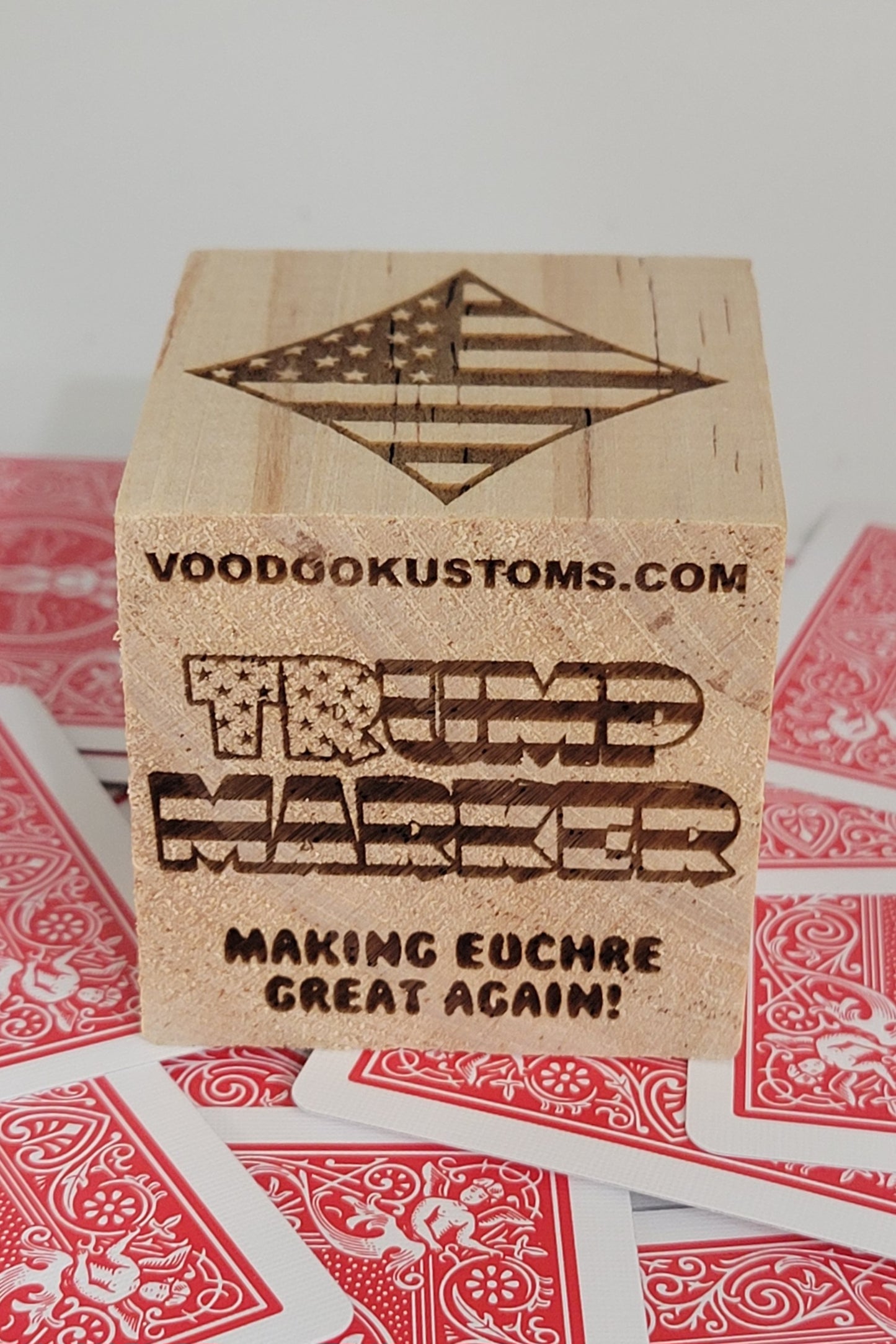 The American Euchre Cube Trump Marker: The Game-Changer Every Card Player Needs On Game Night! Personalized Just For You! Custom Engraved!