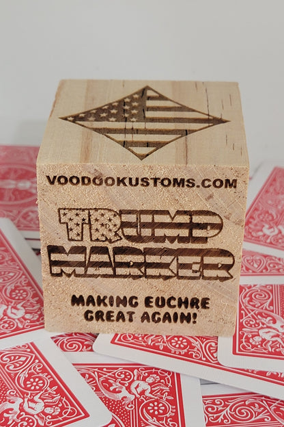 The American Euchre Cube Trump Marker: The Game-Changer Every Card Player Needs On Game Night! Personalized Just For You! Custom Engraved!