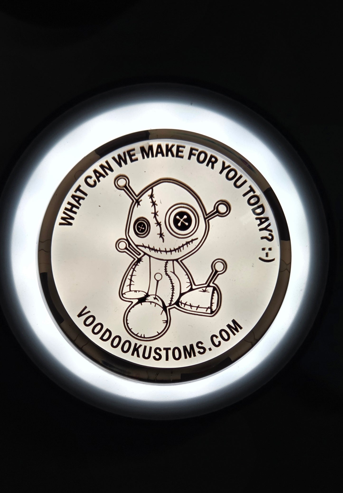 Personalized Smoked Motorcycle Signal Lenses – Custom 2" Covers for Harley Baggers