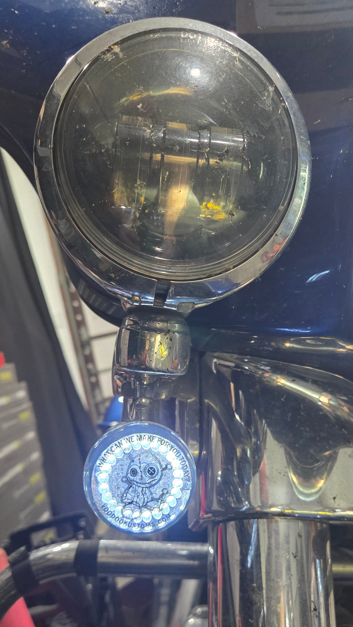 Personalized Smoked Motorcycle Signal Lenses – Custom 2" Covers for Harley Baggers