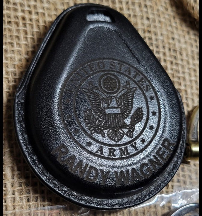 ARMY Leather Key FOB Cover for Harley Key FOB